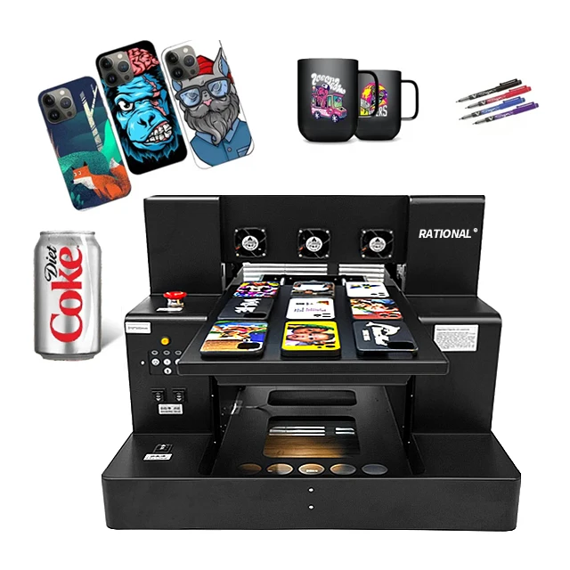 A3 A4 UV Dtf Printer Impresora for Phone case Pen Card PVC Glass Leather Metal Wood Inkjet Uv Printer Machine for Mobile Cover