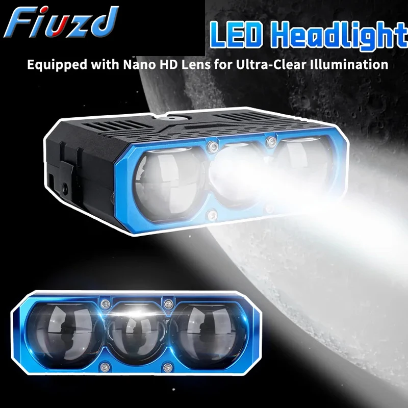 Grille Lights Led Projector Light 6500K Spotlight for Car Motorcycle Auxiliary Light Fog Lamp 12V24V High Power 600000LM