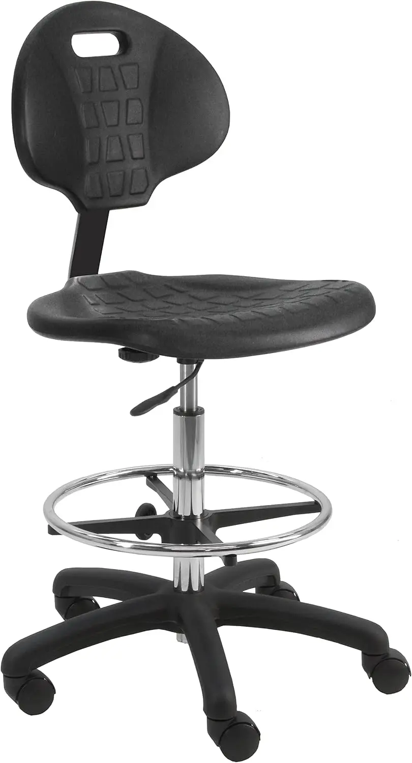 

Deluxe Polyurethane Chair With 18” Adjustable and Heavy Nylon Base , 21"-31" Height Adjustment, 450 lbs