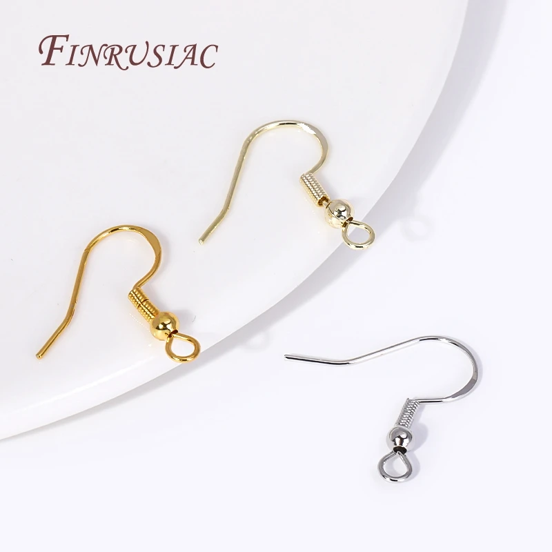 Wholesale 18K Gold Plated Ear Wire Ear Hooks For DIY Earring Jewellery Making Supplies