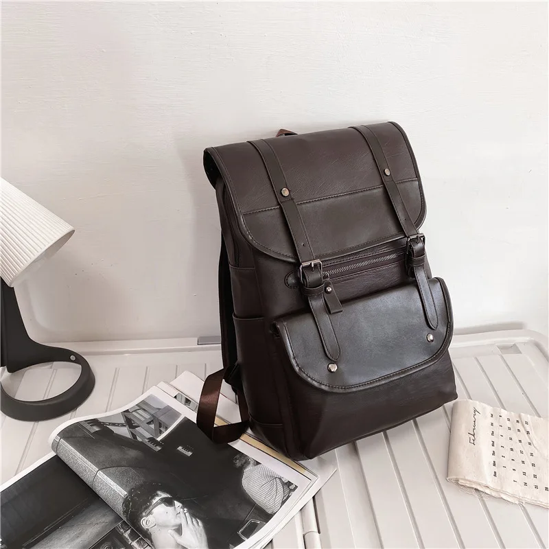 Backpack for Men's Minimalist Retro Business Computer Bag 2024 New Trendy Travel Large Capacity Backpack
