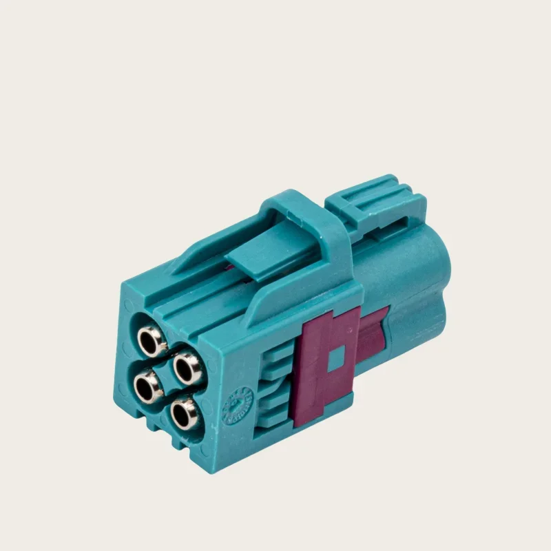 1pcs/lot Automotive connector MINI FAKRA female 4 in 1 Z-type water blue for GPS in car use Adapter