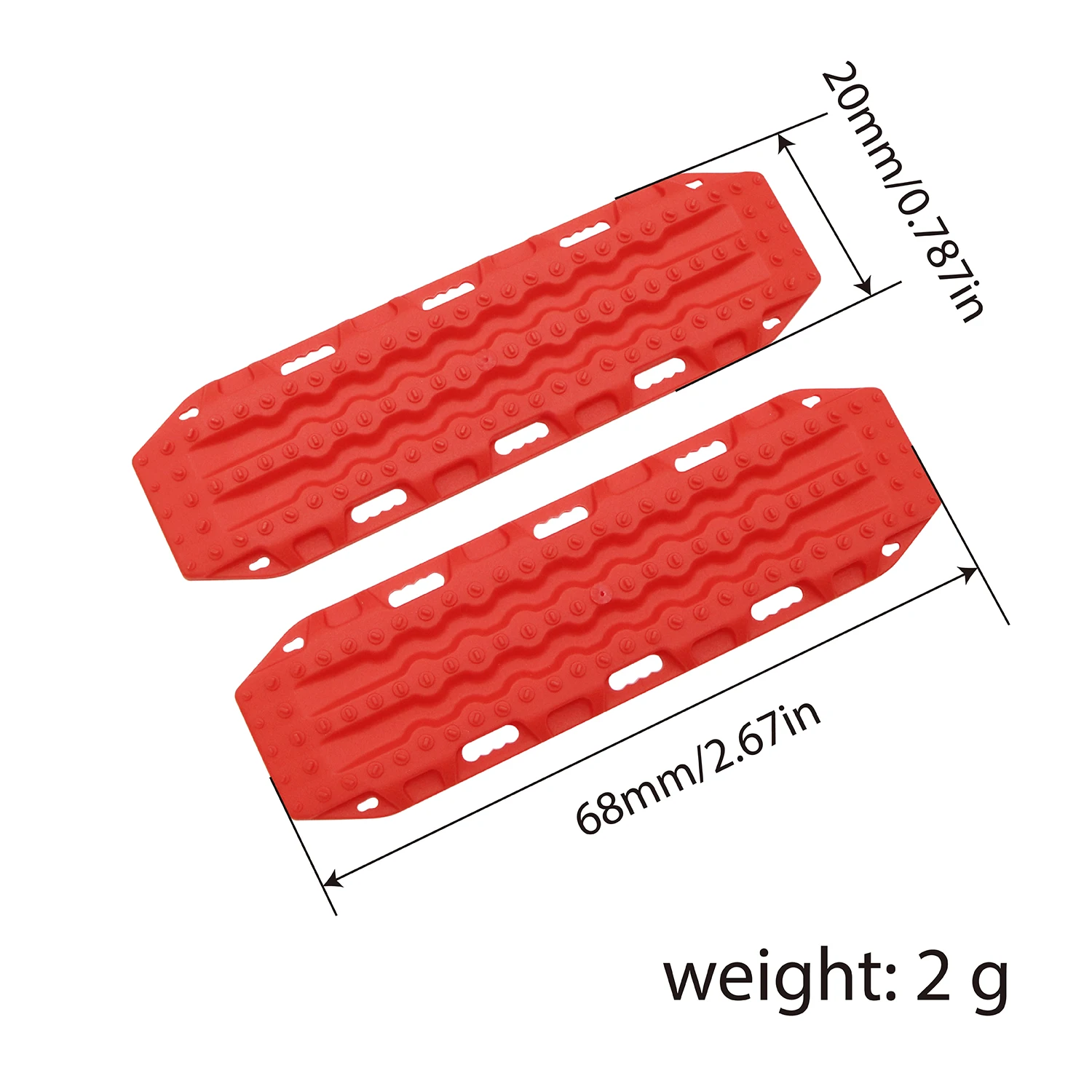 2PCS Simulation Plastic Escape Board Decoration For 1/18 1/24 RC Crawler Car TRX4M Defender Bronco SCX24 FMS Fcx18 Fcx24 DIY