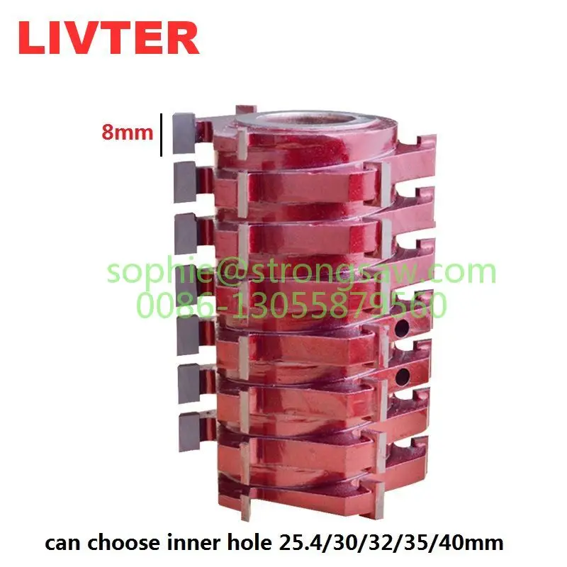 LIVTER Spiral flat knife alloy or diamond material woodworking tools for planing, trimming,shaping