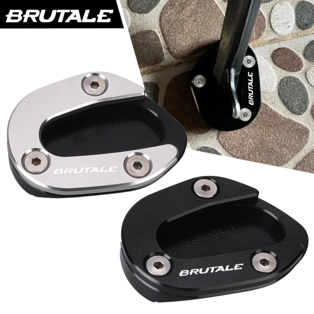 

Motorcycle Aluminum Accessories Kickstand Side Stand Extension Pad For MV Agusta Brutale 1000RS 1000 RS 2021 2022 2023 2024 2025