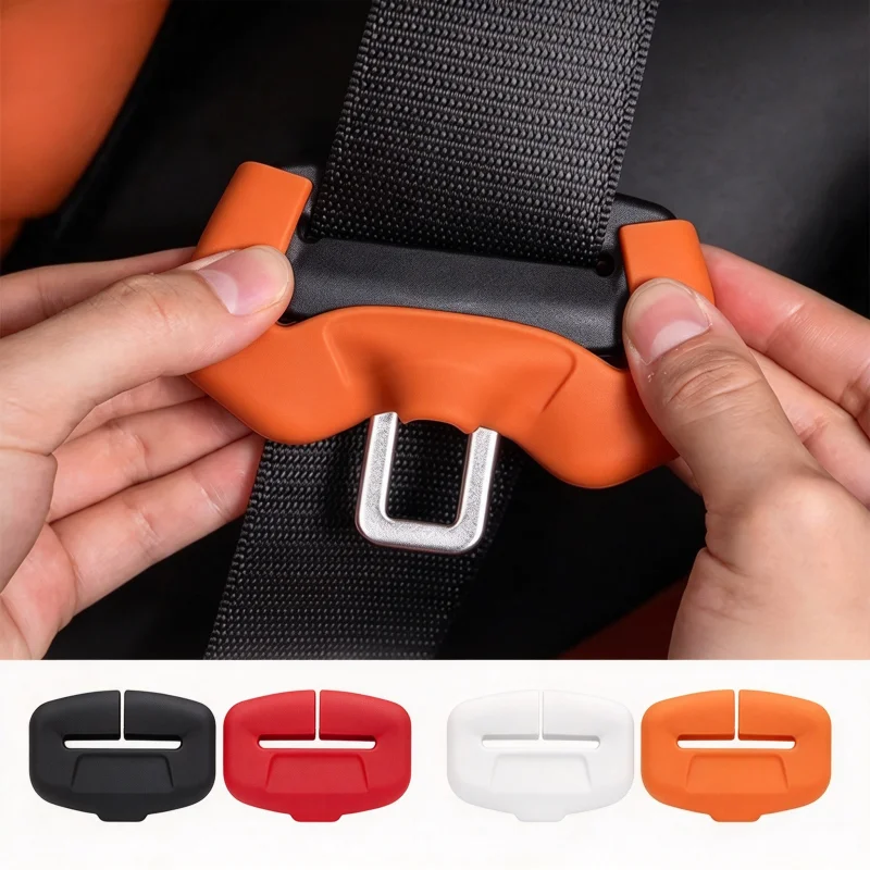 1/2pairs Seat Belt Buckle Cover Anti-Scratch Car Seat Buckle Protector Clip Universal Sedan Seat belt Anti-Collision Dust Cover