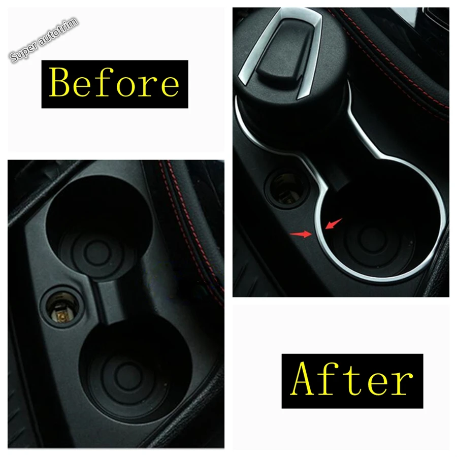 Seat Water Cup Holder Frame Cover Trim Fit For BMW 2 Series Gran Active Tourer F45 F46  218i 220i 228i 2015-2019 ABS Accessories