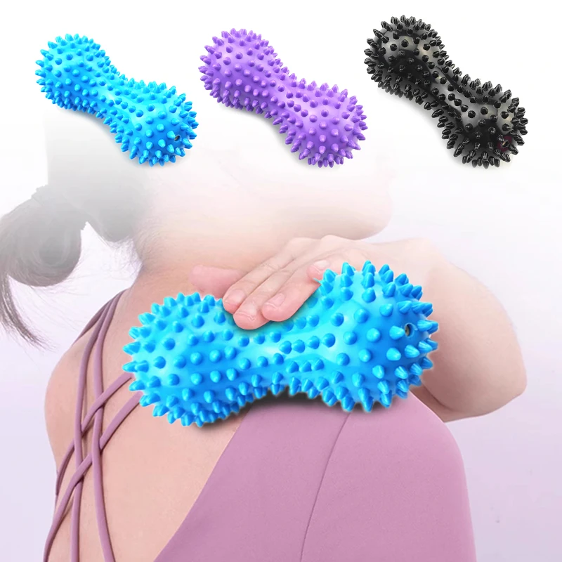 Spiky Massage Ball Hard Spiky Massage Ball Roller Set Professional Physical Therapy Massage Balls for Myofascial Release Trigger