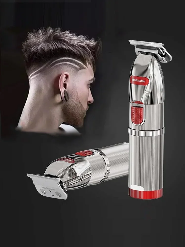 MADESHOW-Tondeuse à cheveux professionnelle pour hommes, Tondeuse à cheveux M6, Machine de découpe de cheveux tout en métal, Machine de coupe de cheveux, Pliable, Le plus récent, 7200