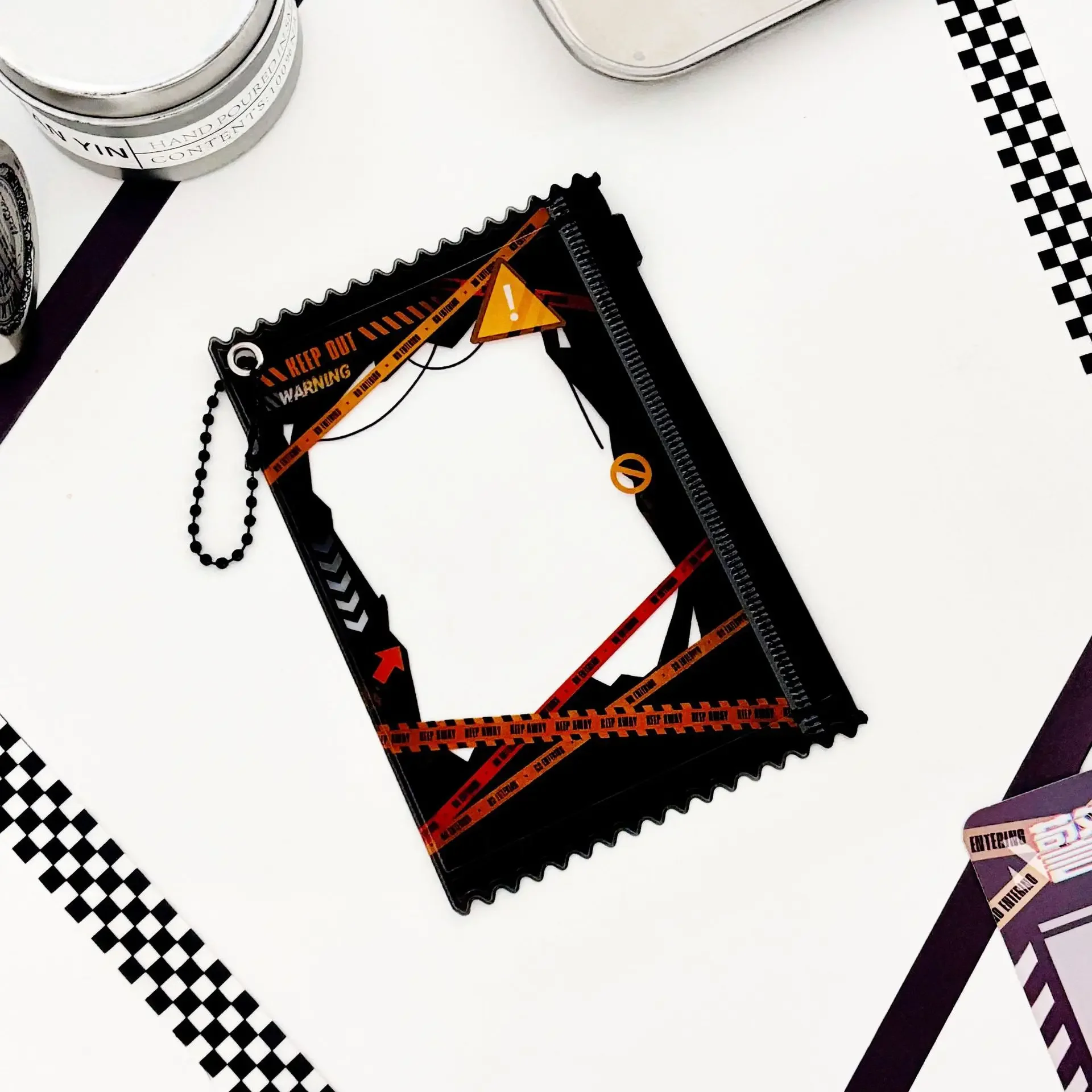 Манга Аниме Th информацион Держатель для фотокарточек для 3-дюймовой фото Отаку для девочек Предупреждающая линия Фото наклейка Чехол Украшение в стиле киберпанк