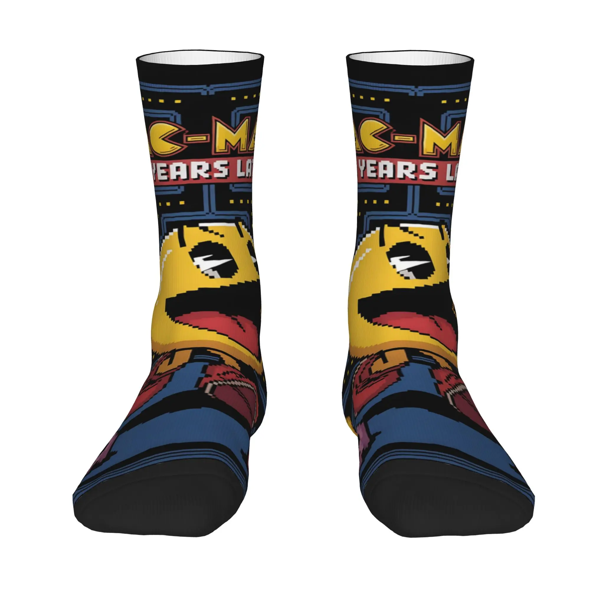 1 Pair Funny Happy Men's Sock Boxing Character Retro Harajuku PAC-MAN Hip Hop Novelty Seamless Sock