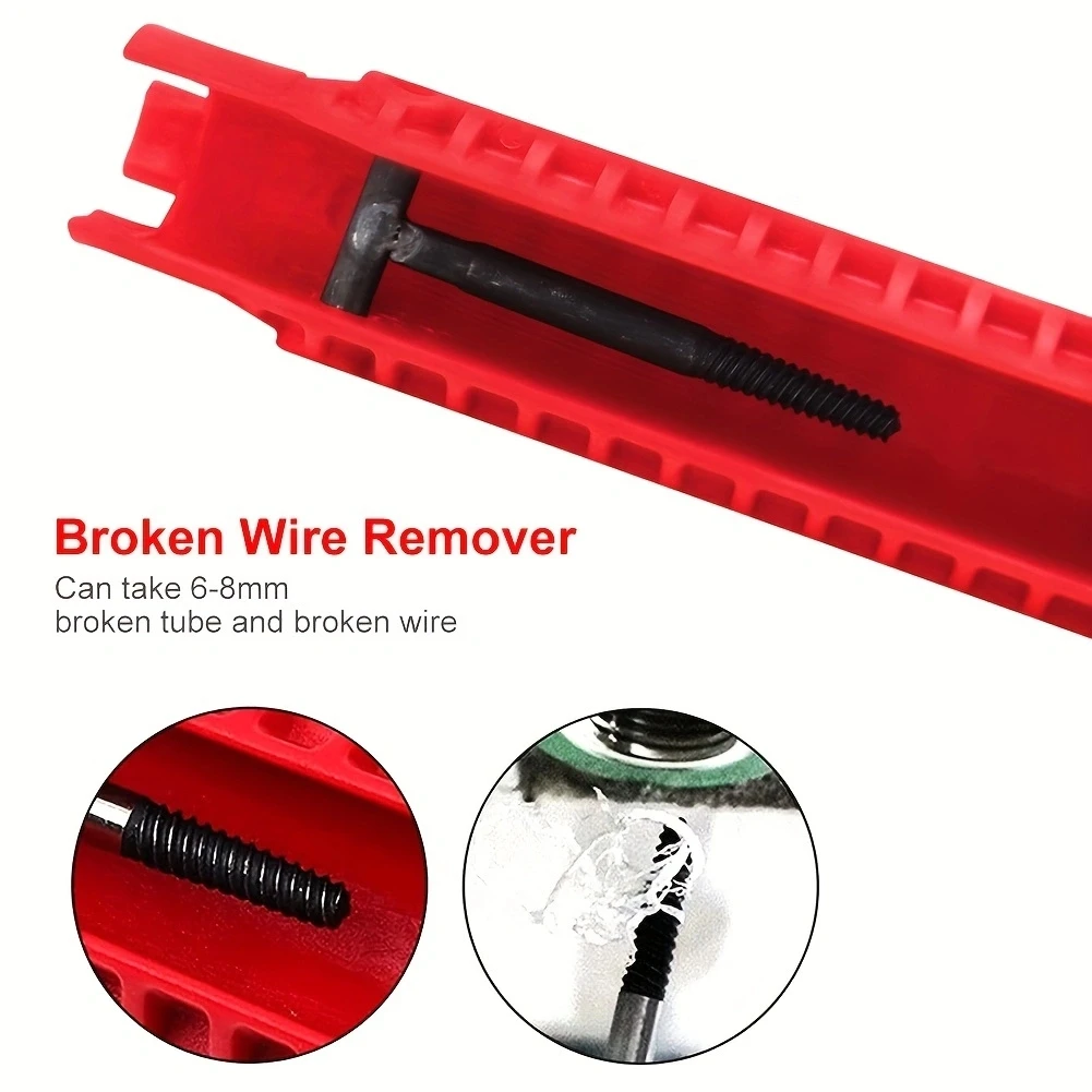 14 In 1 Sink Faucet Repair Wrench Plumbing Tool Multifunctional Faucet Installer Anti-slip Kitchen Bathroom Water Heater Spanner