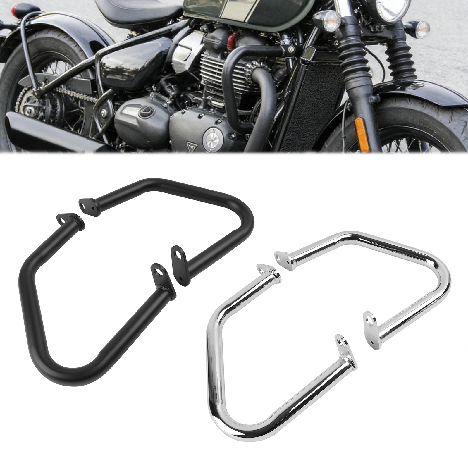 

Защитная дуга (крэшбар) для двигателя мотоцикла, бампер, защита от падений для Triumph Street Twin Bonneville T100 T120