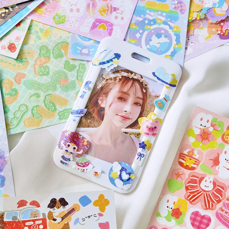 10pcs Kawaii Kpop Toploader Deco Stickers - Various Cute Cartoon Korean Style - Get a Random Secret Gift with Every Purchase