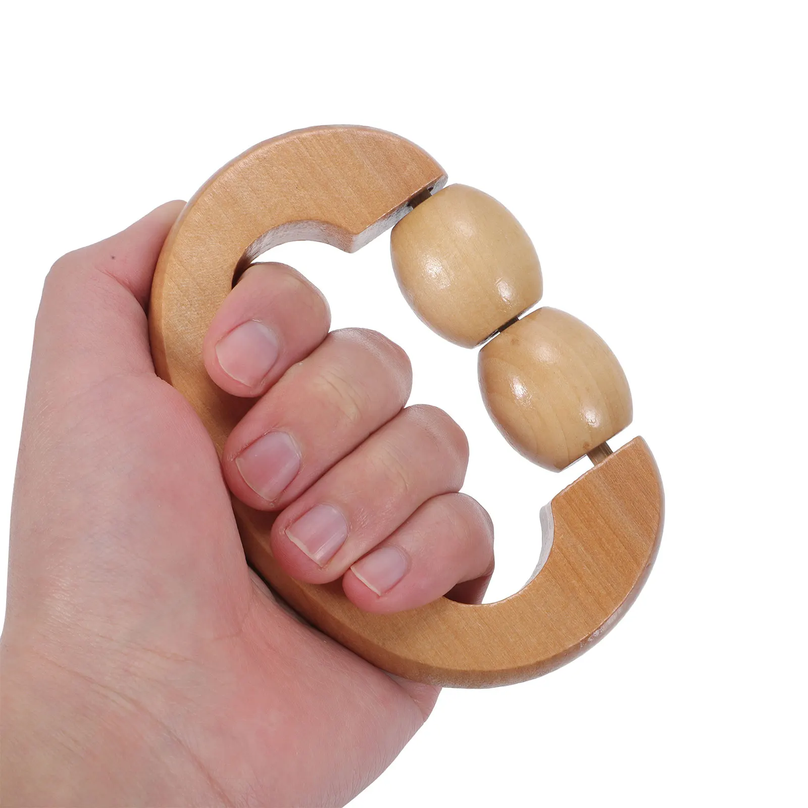 

Massage Roller H held Back Massager Tool Fascia Muscle Stick Rollers Wood Double Body Practical Durable Premium Blood