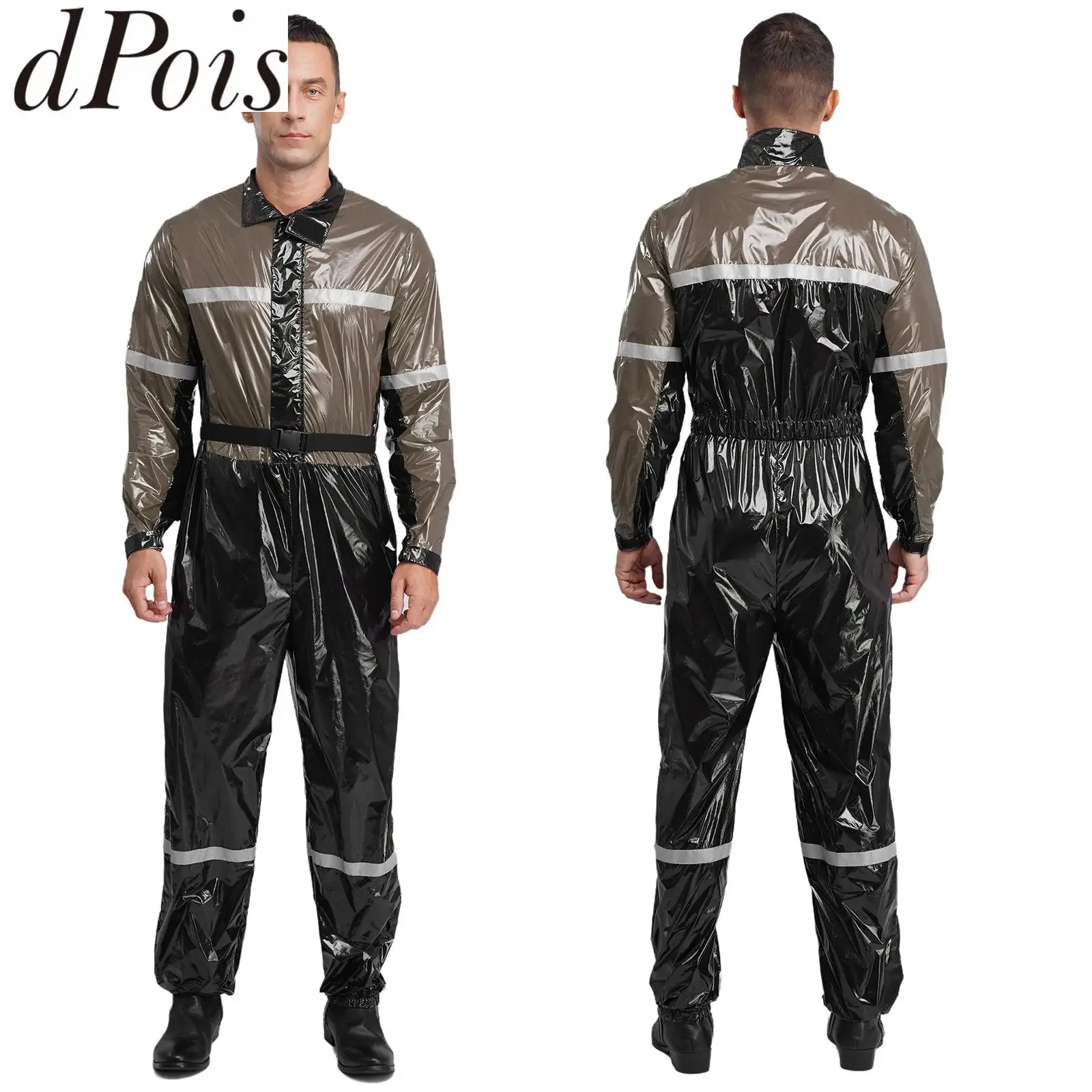 

Мужская униформа заводской мастерской, светоотражающие полосы высокой видимости, водостойкий комбинезон, комбинезон с длинными рукавами, защитная одежда