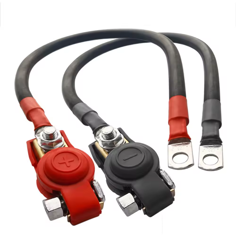 Câble de batterie de générateur de voiture, ligne de connexion positive et négative, fil de série de pinces de tête Pys, modification en cuivre pur