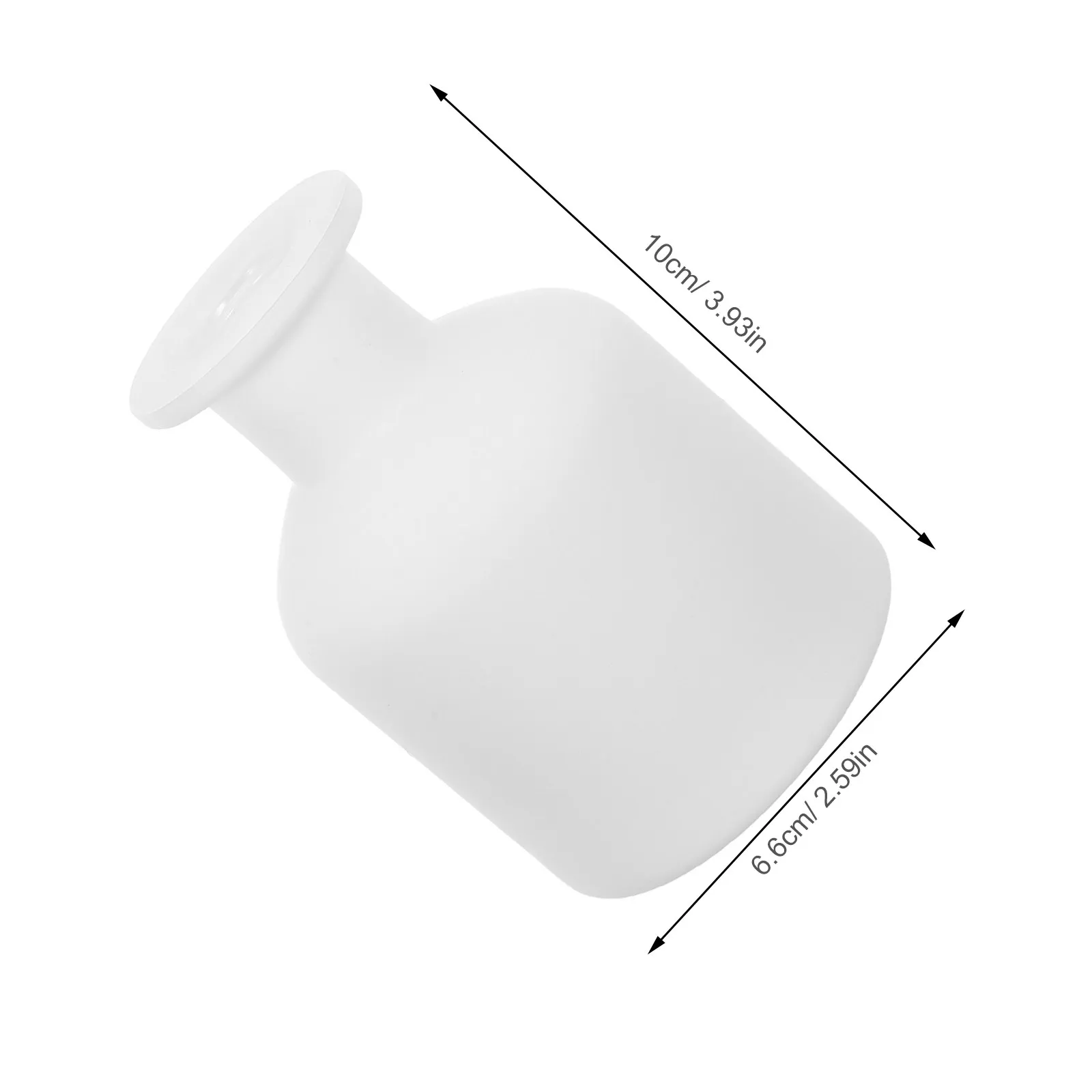 2Pcs 150Ml Empty Glass Diffuser Bottles Aromatherapy Reed Stick Bottle Elegant Round Essential Oil Diffuser Jar for Home Office