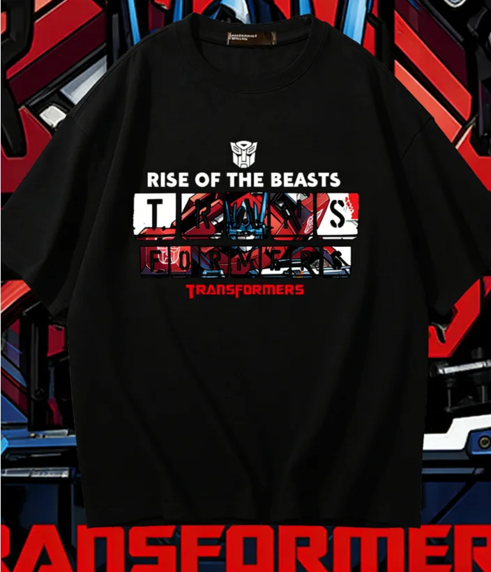 

2025-26 Summer Transformers Autobots Graphic 100% Cotton Print Hasbro Brand Children Unisex T-shirt Breathable Loose Casual Y2k.