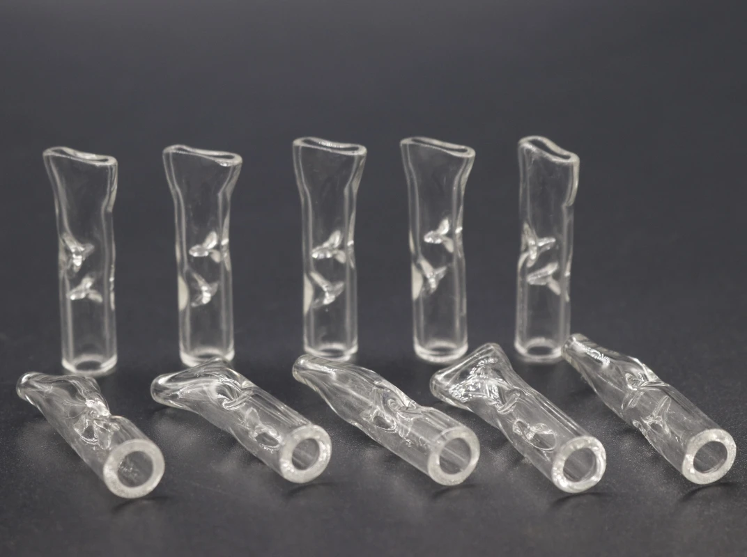 10pcs/lot Clear Glass Cigarettes rolling Filter Smoking Cigarette Holder Pipe Filter Portable Tobacco Pipe smoke Mouthpiece