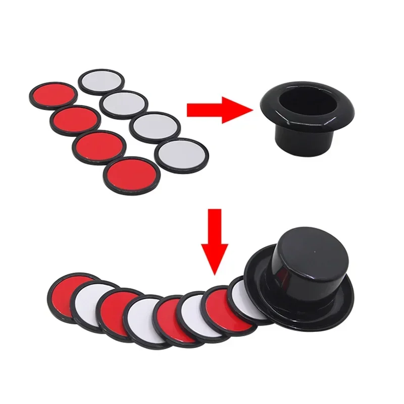 Mistero di cappello alto Cappello magico Pezzo arcobaleno Trucchi magici Primo piano Puntelli da palcoscenico Mago Bambini Giocattoli facili da fare per bambini