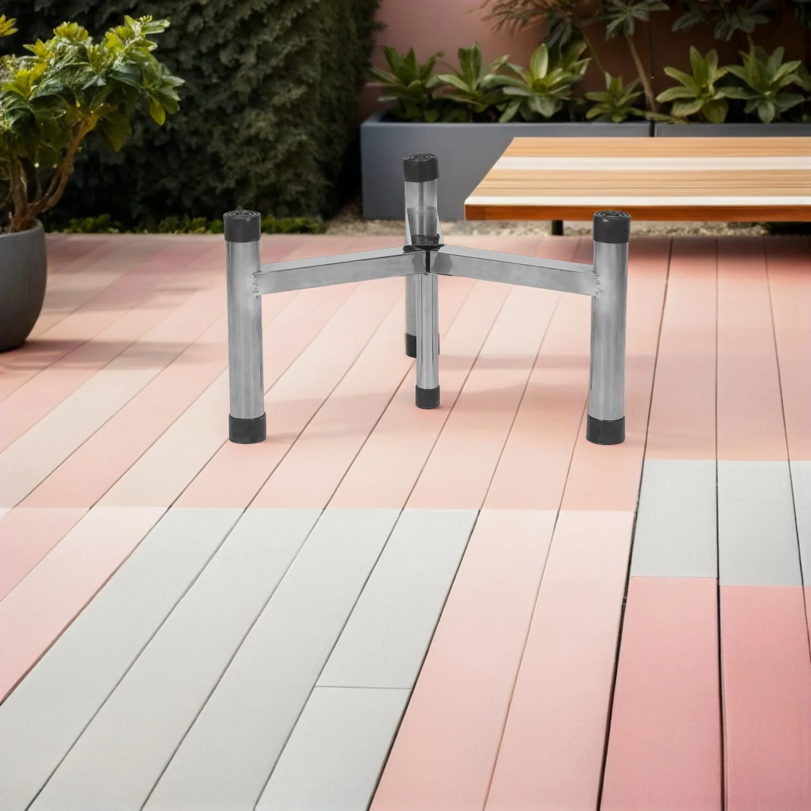 

Outdoor Fire Pit Holder Stainless Steel Stove Support Rack For Camping Garden Parties Portable Campfire Cooking Stand