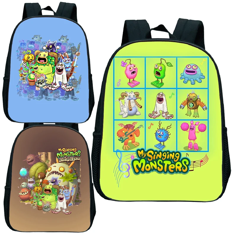 

My Singing Monsters Backpack Kids Toddler Baby Kindergarten Schoolbag Students Waterproof Cartoon Boys Children Backpack