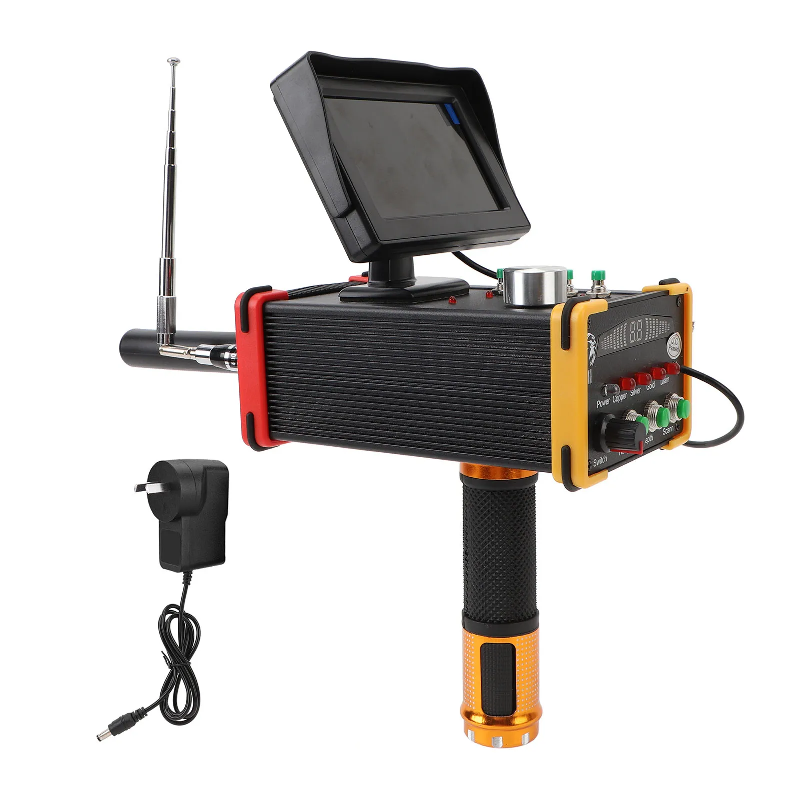Metaaldetector 15 m diepte 1000 meter Ondergrondse metaalscanner Hoge nauwkeurigheid Goud Zilver Koper Locator met scherm