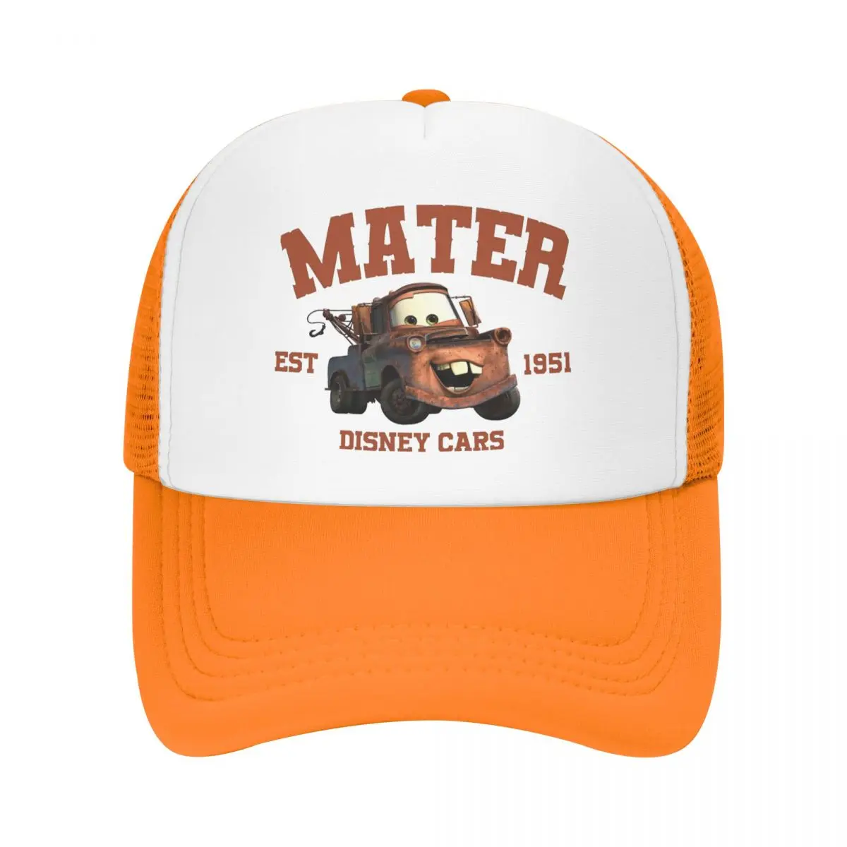 Mater Est 1951 Cars Mesh Baseball Caps Unisex curved Trucker Hat Lightning Mcqueen Dad Hat Snapback Caps Sun Caps Trucker Hats