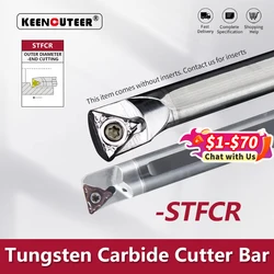 STFCR 내부 선삭 공구 텅스텐 스틸 충격 방지 선반 보링 바, C10K-STFCR C12K-STFCR C12M-STFCR 커터 바, CNC 선반