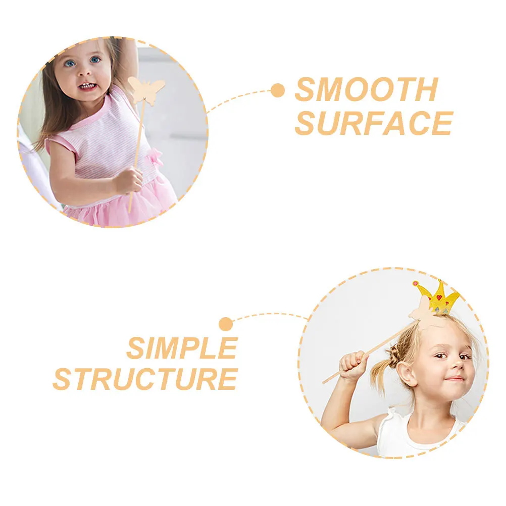 15 قطعة من عصي الجنية الخشبية ذاتية الصنع عصي غير مكتملة لمشاريع الهدايا الإبداعية لوحة يدوية وتطوير الدماغ عصا خرافية ذاتية الصنع