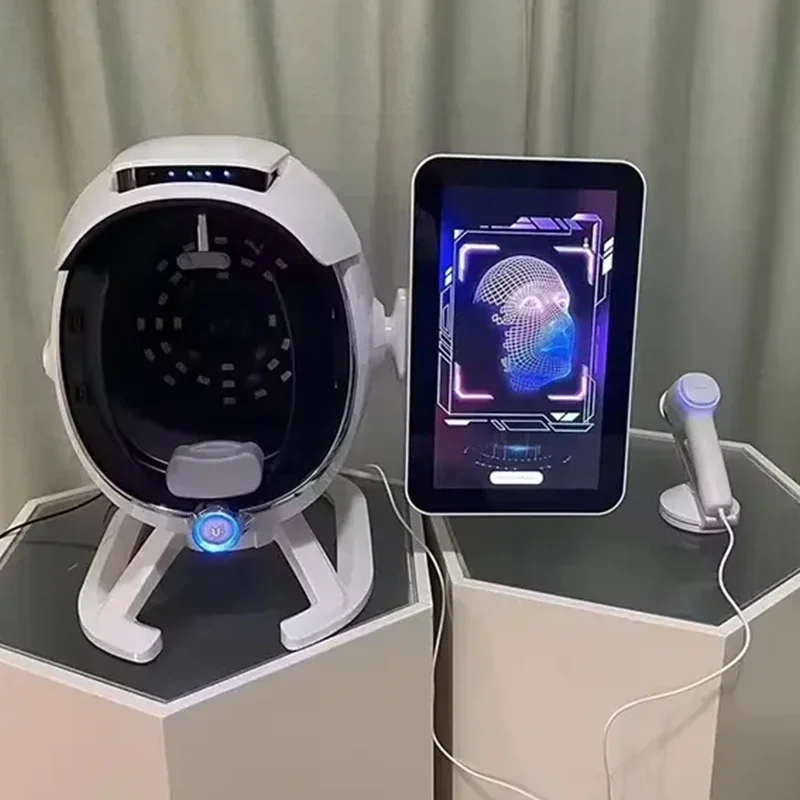 3D 2 in 1 AI Skin Analyzer Facial Moisture Analyzer Magic Mirror Spectral Imaging Skin Problem Examination Salon Beauty Device
