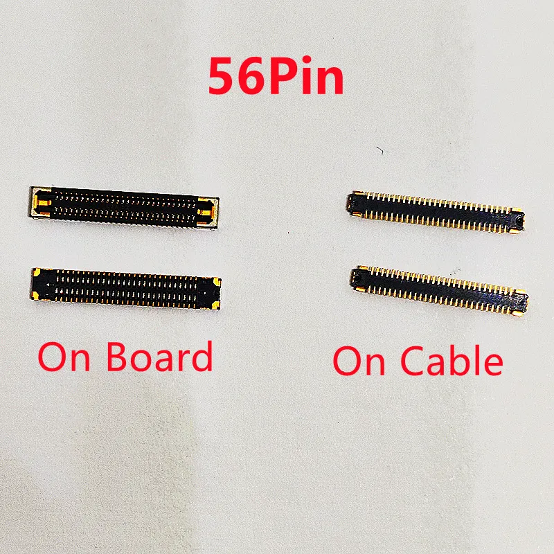 10pcs 56Pin LCD Display Screen Flex FPC Connector On Board For Samsung Galaxy S20 Plus S20U S21 Ultra S21P S21FE Note20 Ultra