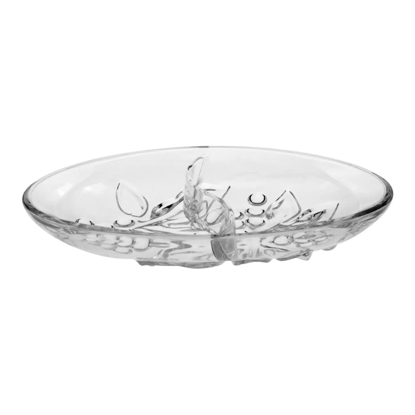 

Divided Serving Tray Party Supplies Multiuse Clear Serving Platter Fruit Bowl for Dessert Snacks Candies Appetizer Birthdays