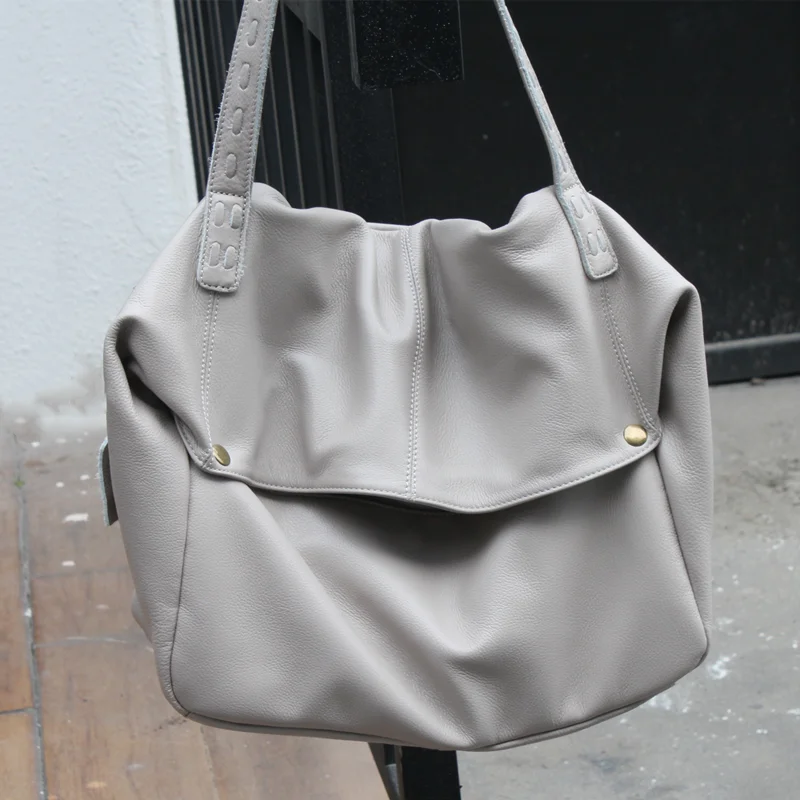 Large Capacity Tote Bag Genuine Leather Handbag Purses For Women Everyday Travel Hand Bag With Shoulder Bag Ladies Crossbody Bag