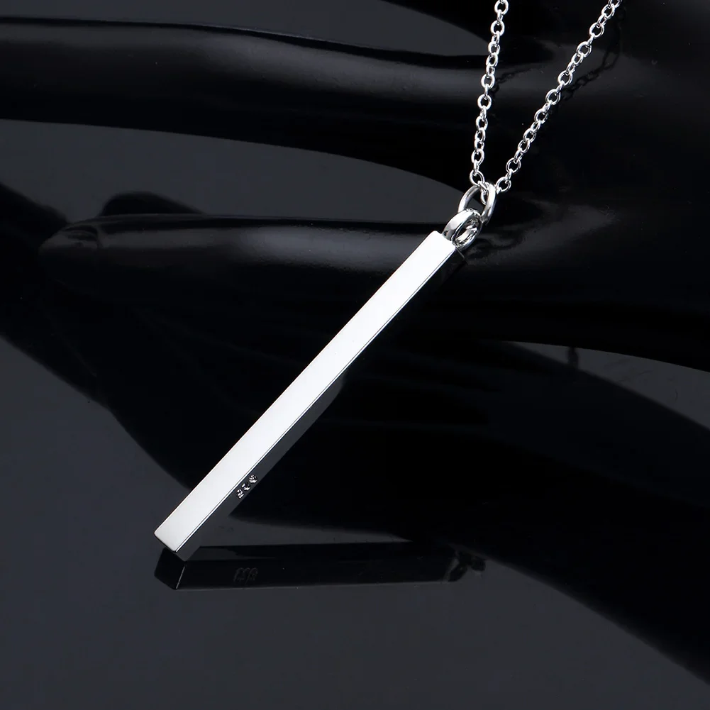 925 Sterling Silver Pretty Geometry Pendant Necklace For Women Charms Gifts Party Fashion Brands Jewelry