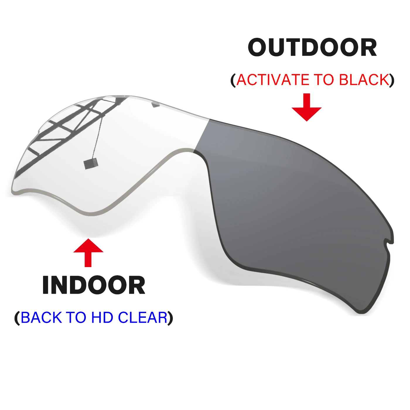 UV Protection Lens Replacement POLARIZED Replacement Lenses for Oakley Radar Path Asian Fit Sunglasses