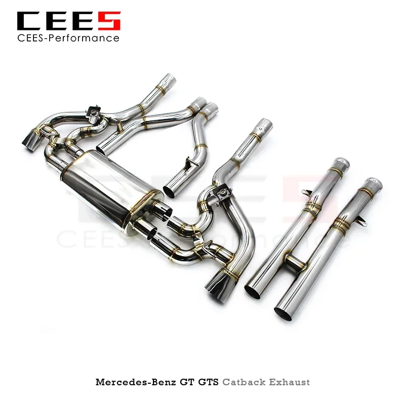 CEES Catback Exhaust for Mercedes-Benz  GT/GTS(C190) 4.0T 2017-2023 Tuning Performance Stainless Steel Escape Exhaust System