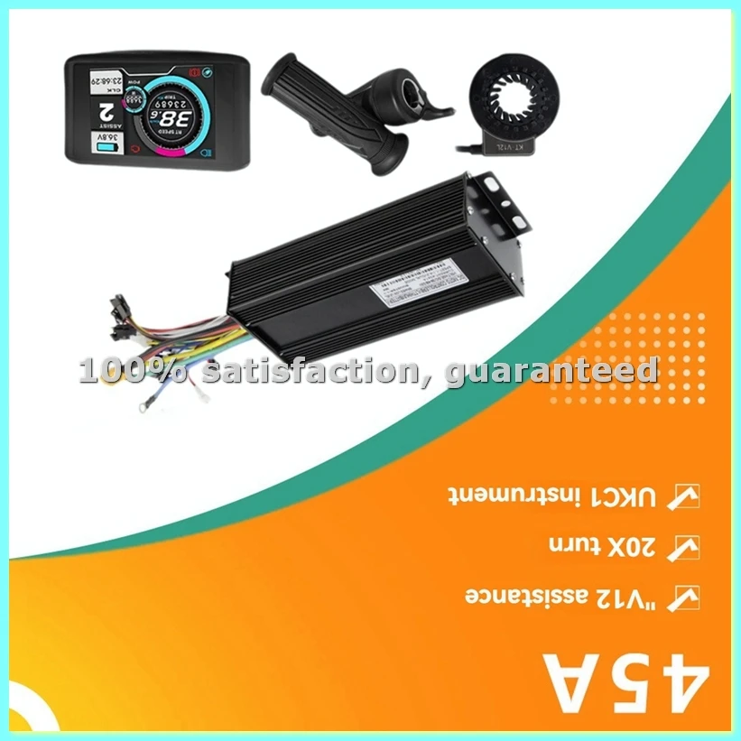 

Комплект контроллера для электровелосипеда с тремя режимами работы, 45А, 36В, 48В, 52В, синусоидальный контроллер, цветной дисплей UKC1, аксессуары для электровелосипедов - ANKL