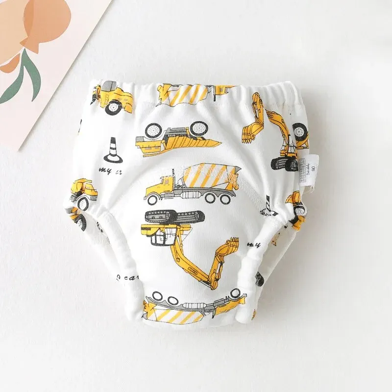 Baby Waterproof Reusable Training Pants Cute Cotton Baby Diaper Infant Shorts Nappies Panties Nappy Changing Underwear Cloth