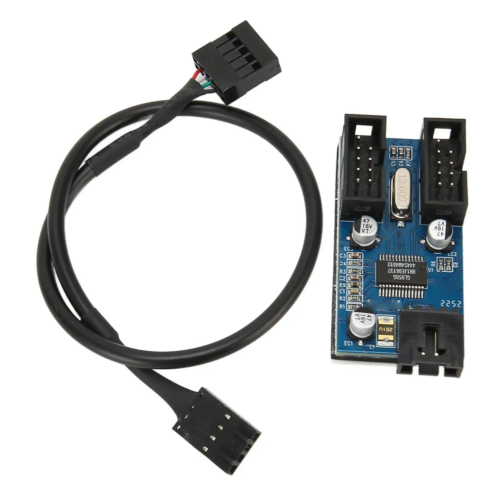 USB 2.0 9-Pin Header Extension Hub Splitter for stable Power Supply - Enhance Your USB Connectivity