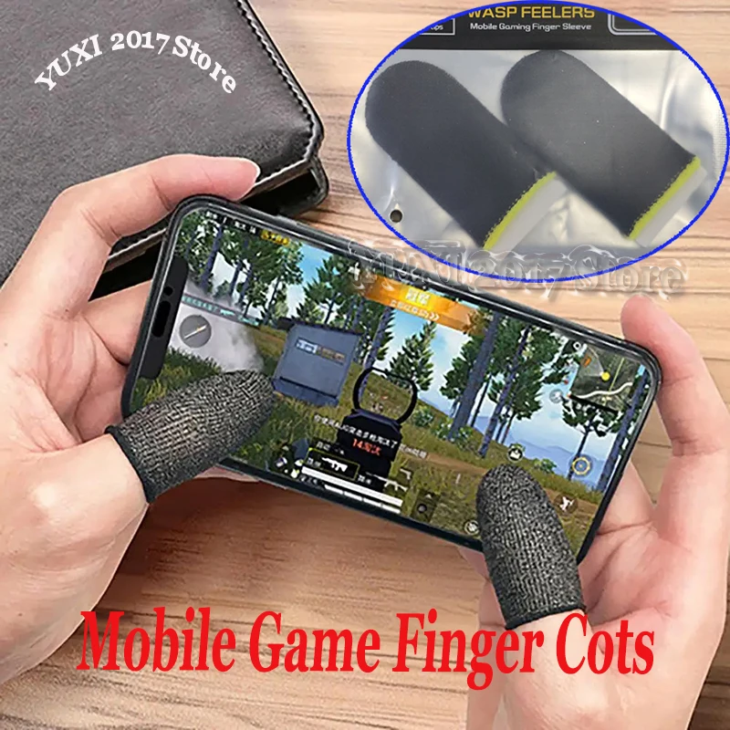 1/2/5Pairs Gaming Finger Sleeve Atmungsaktive Fingerspitzen Für Mobile Spiele Anti-Schweiß Touchscreen Fingerlinge Abdeckung empfindliche Berührung