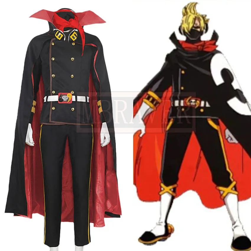 Vinsmoke Sanji Germa 66 Combats Cosplay Costume Halloween Christmas Party Uniform Custom Made Any Size