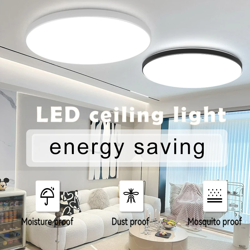 

Светодиодный потолочный светильник AC 220 В, современный потолочный светильник 15 Вт, 22 Вт, 30 Вт, светильники для дома, гостиной, спальни, кухни, освещение