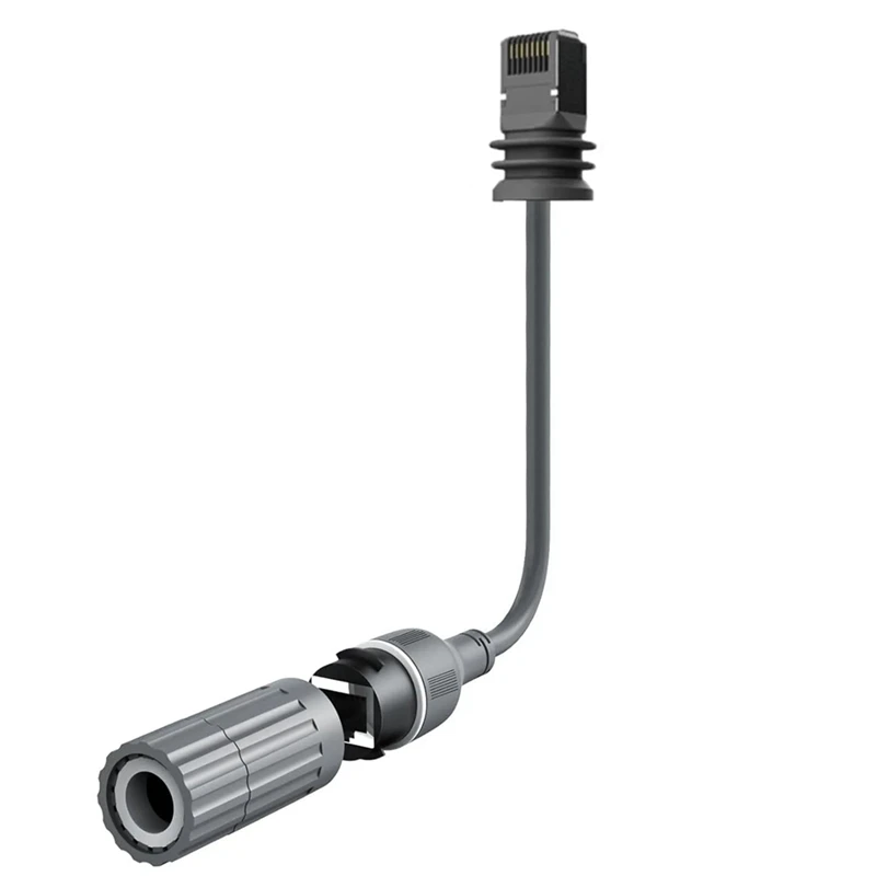 Abgz-Voor Starlink Rechthoekige Satelliet Gen3 V3 Vervangende Kabeladapter Voor Starlink Kabel Rj45 Ethernet Vrouwelijke Connector