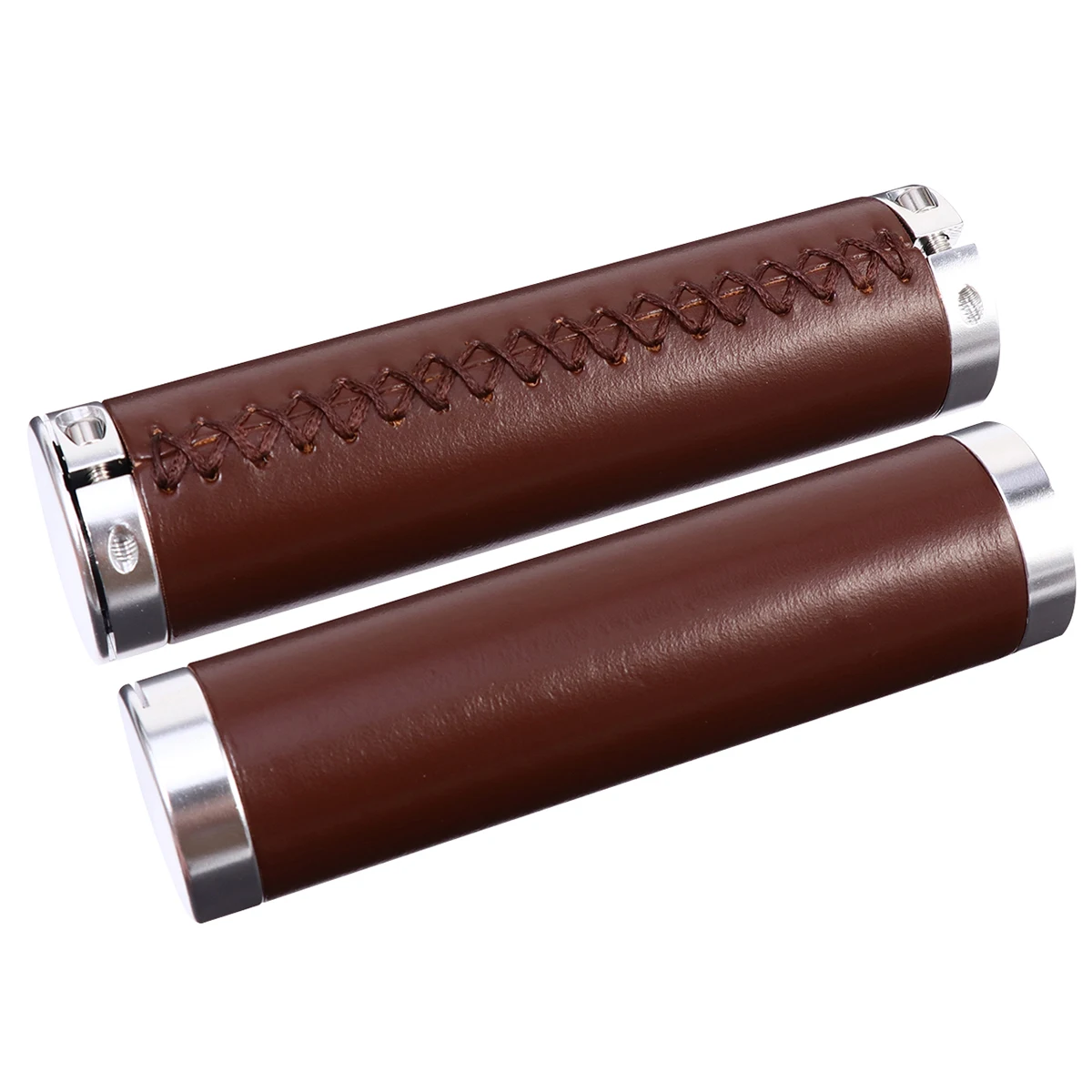 

Bike Handlebar Grips Durable Non Slip Wear Resistant Comfortable Cycle Handle Cover Brown Easy Install Long Lasting