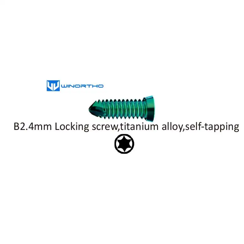 Śruby blokujące B1.6 2.4 3.2 4.0 MM ALPS Instrumenty weterynaryjne małe zwierzęta płyty chirurgiczne ortopedyczne tplo narzędzie weterynaryjne dla zwierząt domowych