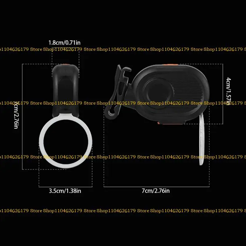 A1A2 Rechargeable Bike Rear Light Mountain Bike Cycling Light with Trackers LED Bike Taillight Bike Warning Lamp