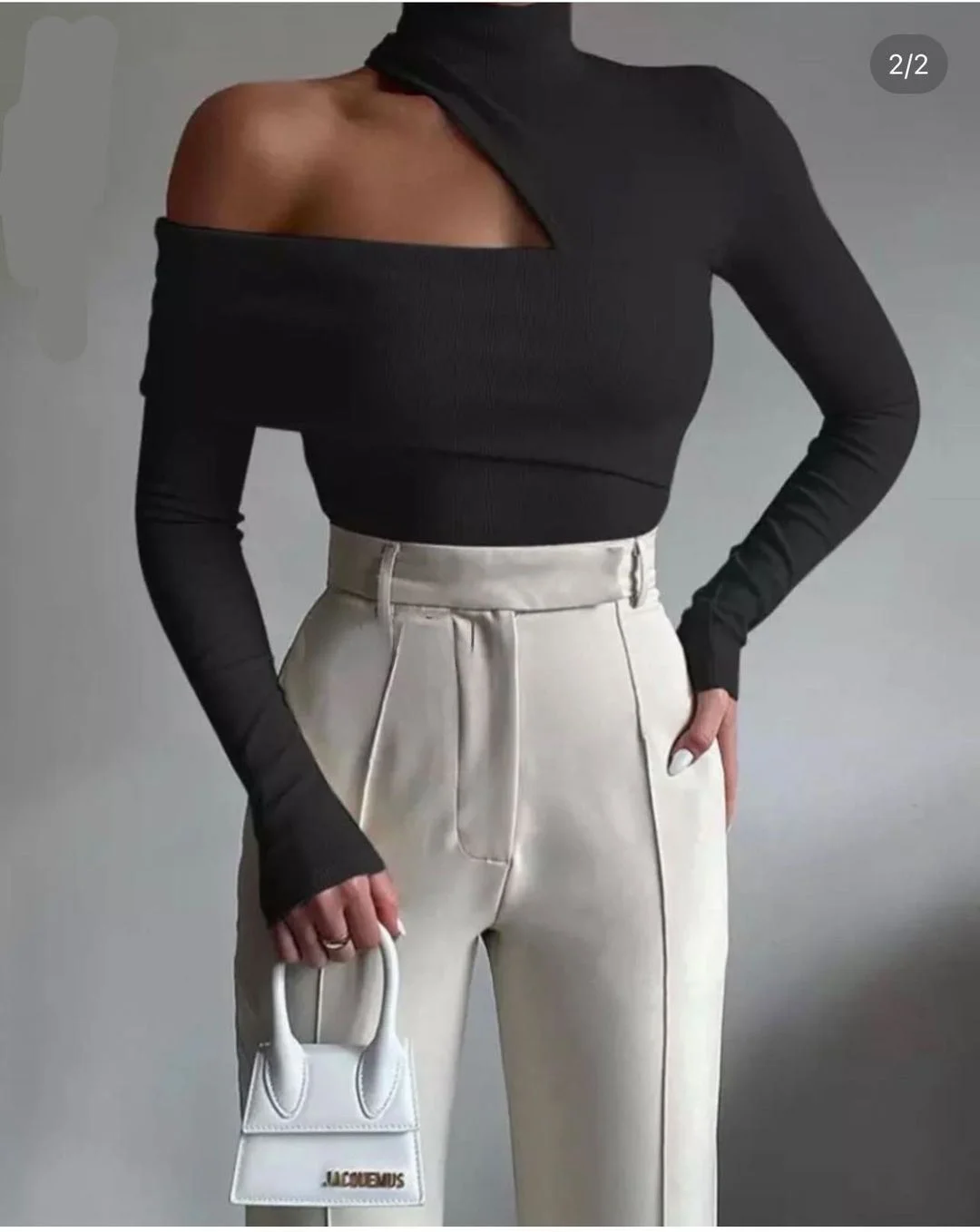 여성용 캐주얼 롱 숄더 베어드 탑 베이지 색상 가을 시즌용 패셔너블한 중국 스타일 탑