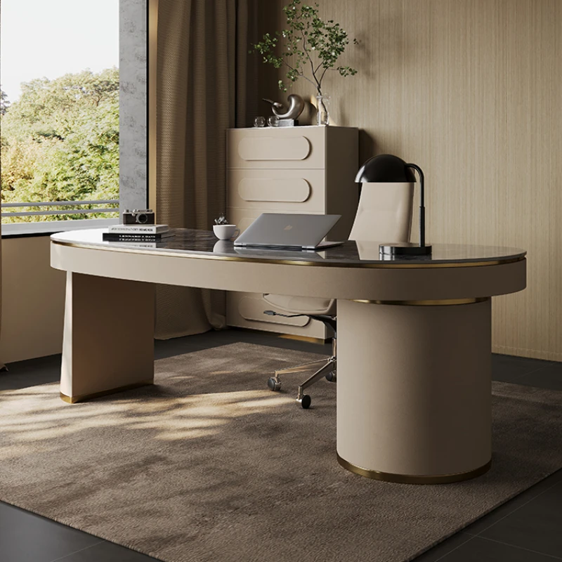 

Workbench Drawers Desk Table Stand Up Luxury Executive Office Modern Desk Table Corner Table Pour Ordinateur Home Furniture